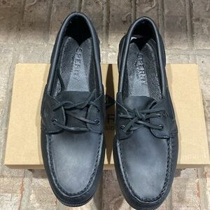 Brand new in box! Sperry Men’s Authentic Original Boat Shoe - Black size 10.5 M